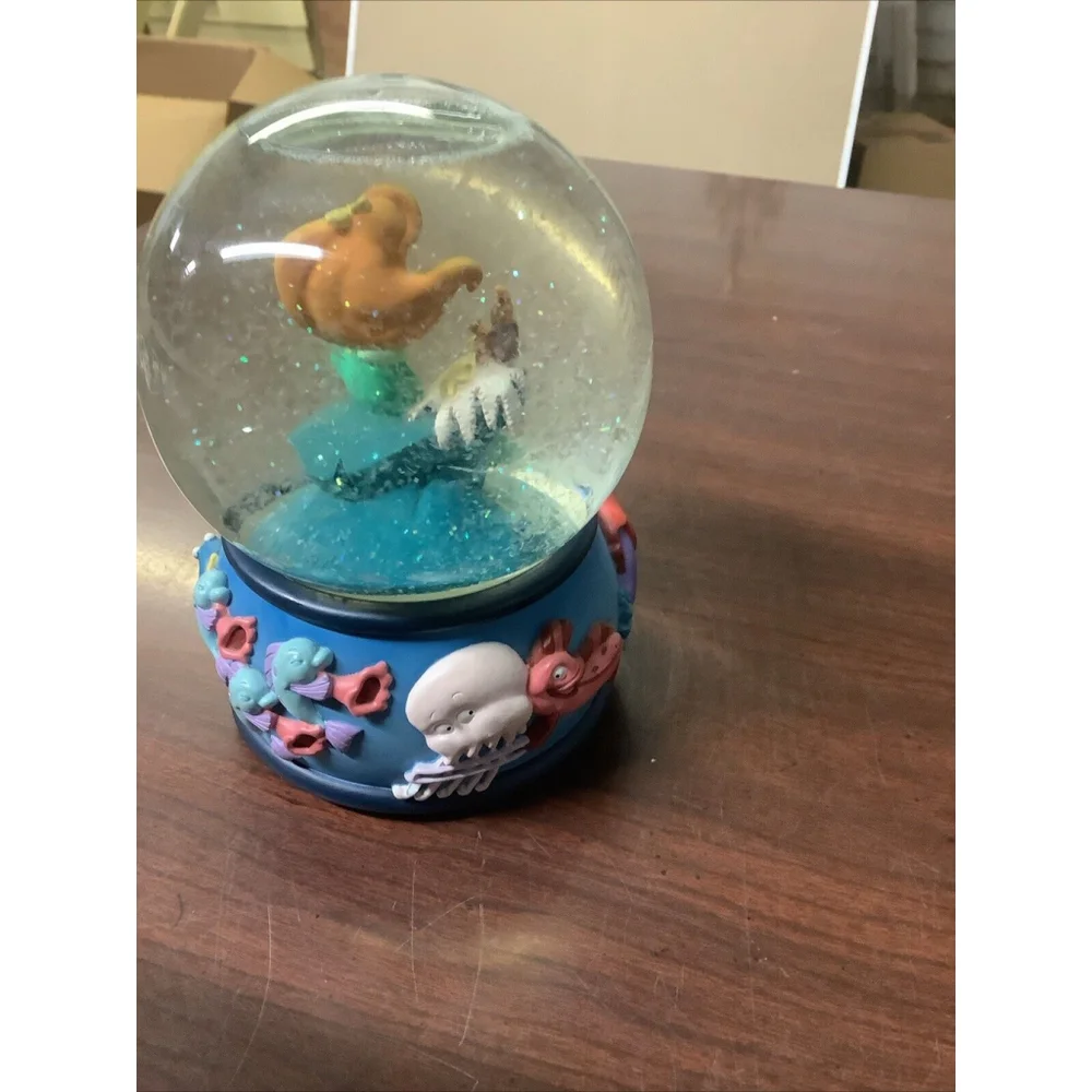 Disney Little Mermaid Ariel “Part of Your World” Musical Snow Globe Sebastian